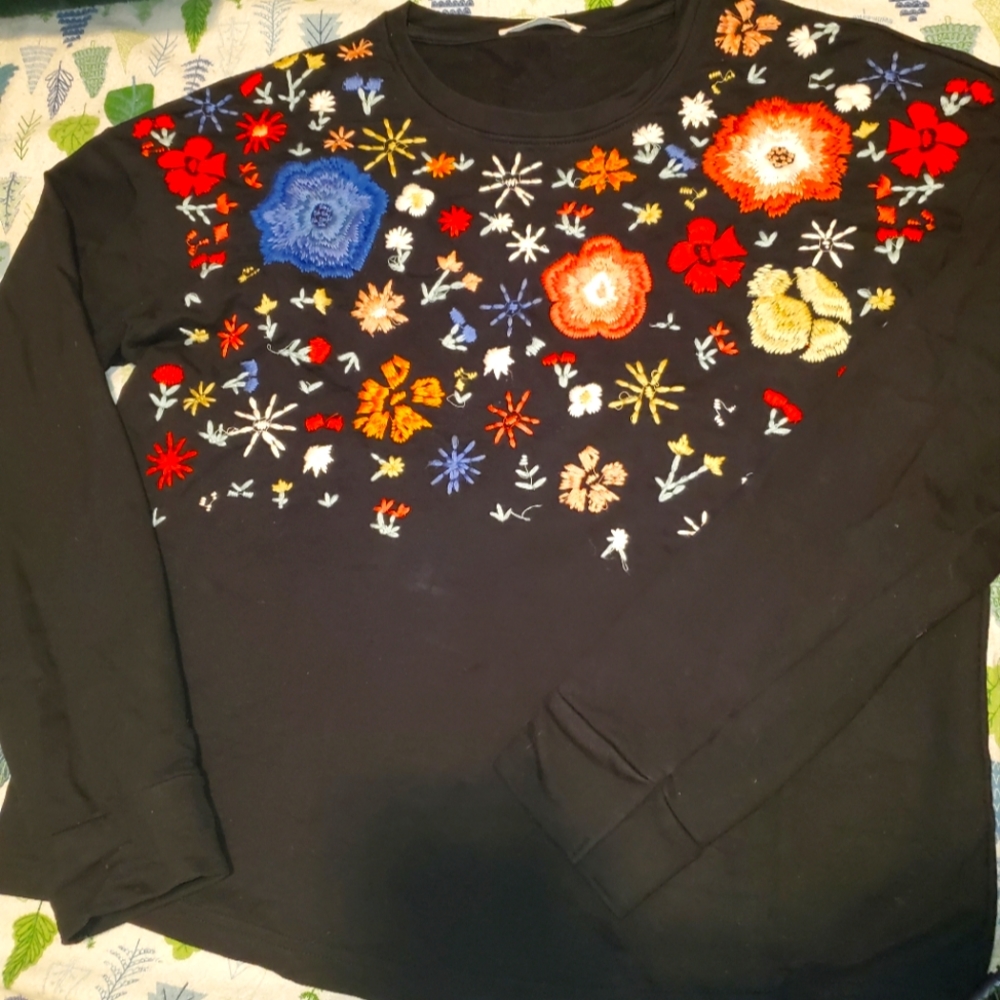 Mango Embroidered Top